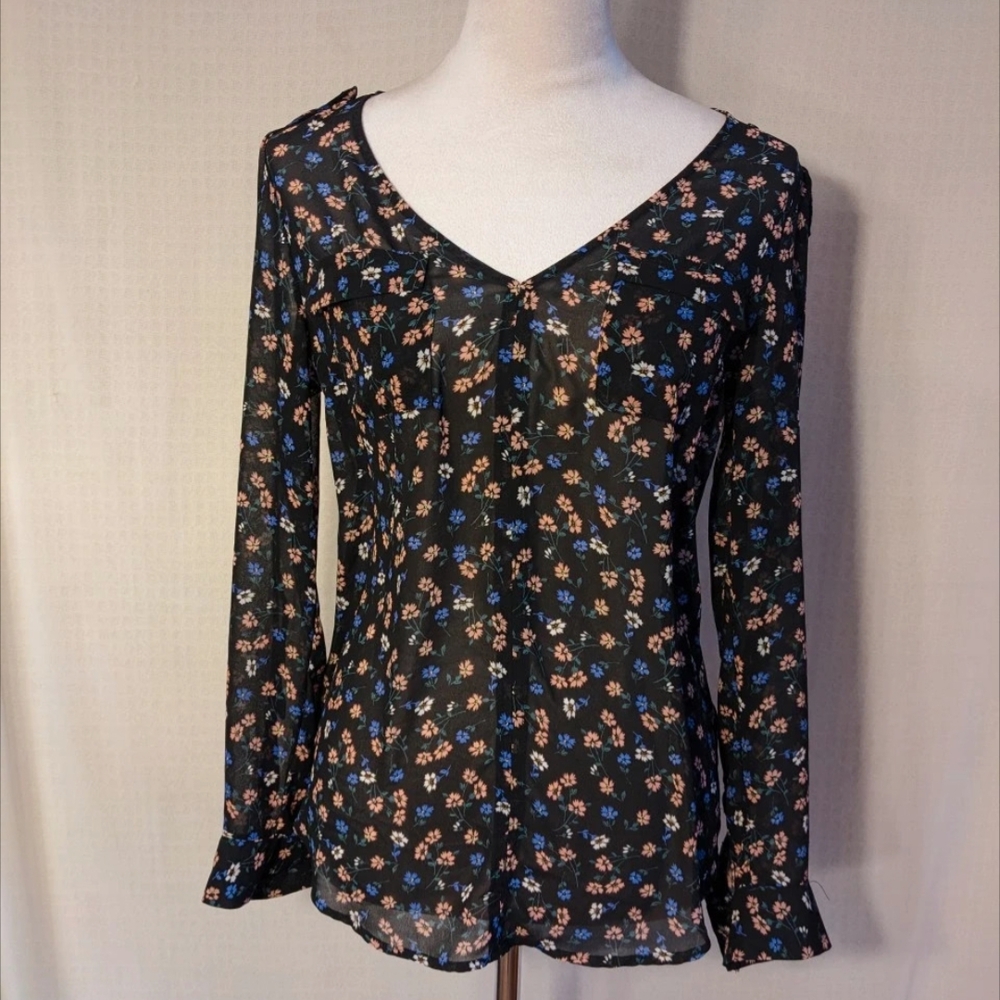 Floral Long Sleeve Women's Top